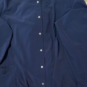 IRO Navy Button-Up jacket